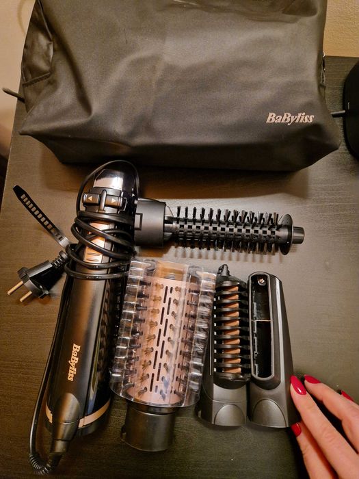 Perie rotativă BaByliss Air Styler + accesorii + husă