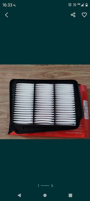 Въздушен филтър за Шевролет