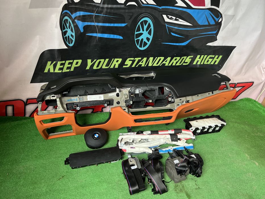 Bmw M3 M4 G80 G82 Kit Airbag Volan Pasager Plansa Bord Nappa