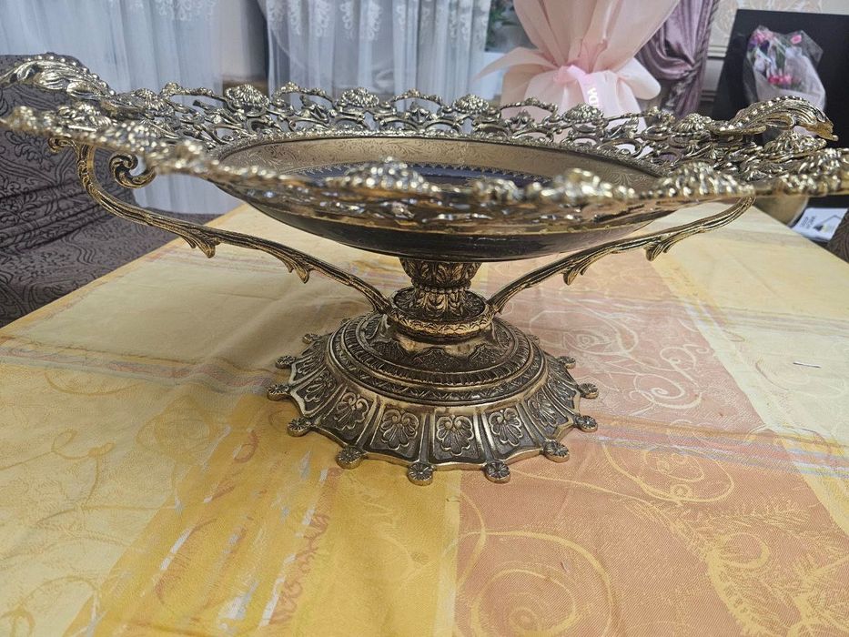 Эксклюзивная иранская ваза из цельной латуни ручной работы