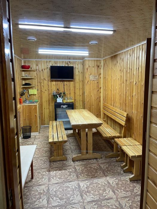 Уютная баня на дровах.