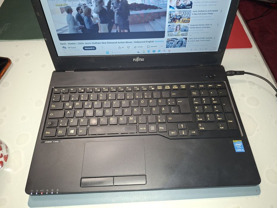 Fujitsu A555, SSD 250gb, 12 gb ram, Intel i3, Bluetooth, Windows 11