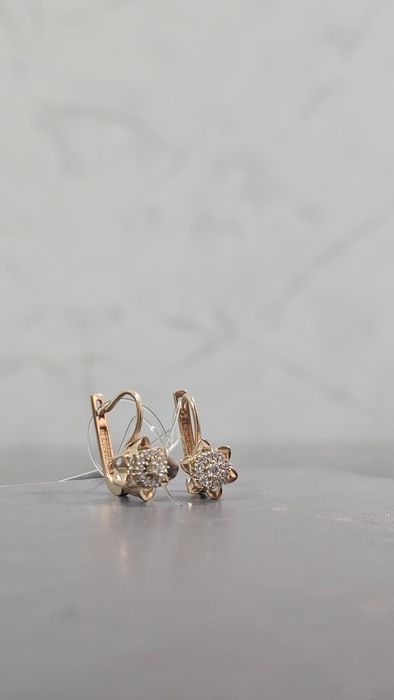 Серьги золотые Россия