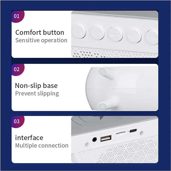 Доставка бесплатная Динамик с беспроводной зарядкой!