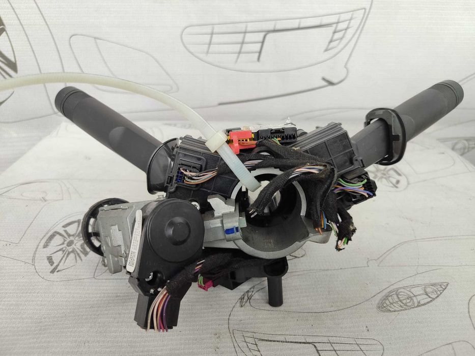 Ansamblu manete comenzi volan + spiră + contact cu cheie Opel Corsa E 13496392 2016 / [2014-2019] / (5B3)
