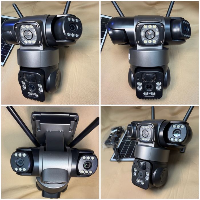 4G Соларна тройна 2026 последен модел Камера LYLU  4x 12 mpx Сим sim