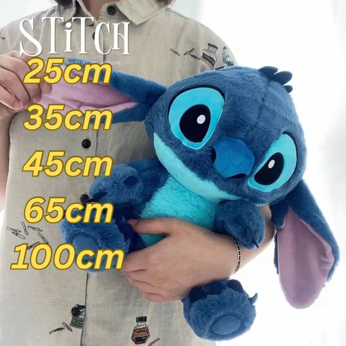 Голяма плюшена играчка Стич, 65см, Пухкав плюшен Стич Lilo Stitch плюш