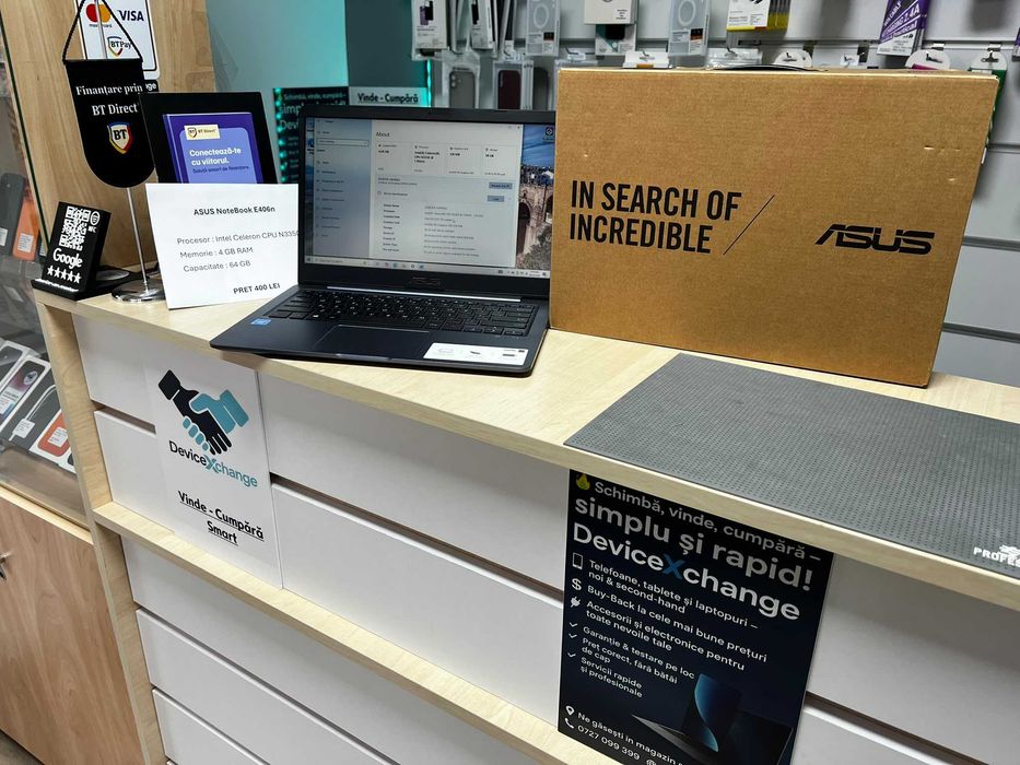 Laptop Asus NoteBook E406n N3350 Intel Celeron 4 GB Ram 64 GB * Garantie *Buy Back * deviceXchange