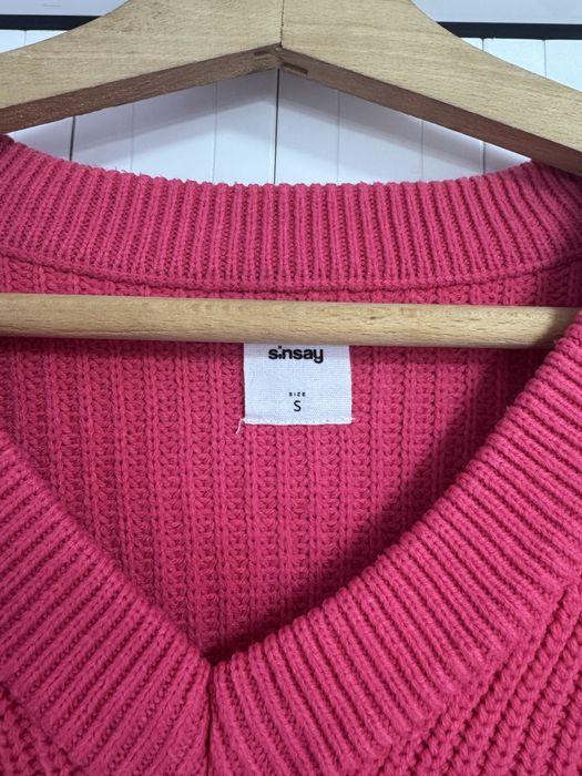 Розов пуловер от Sinsay, размер S