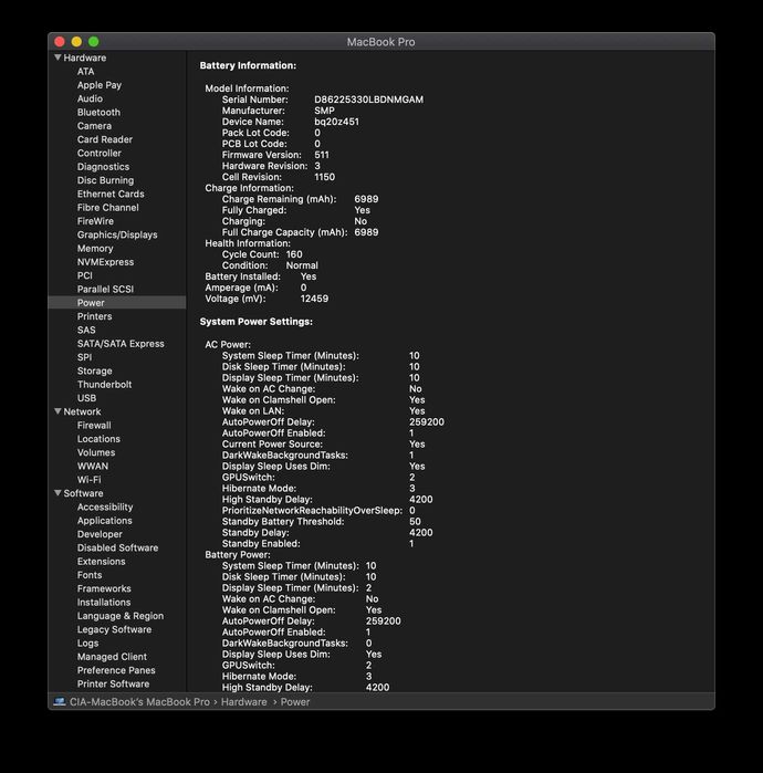 MacBook Pro (15-inch, Mid 2012) 2,6 GHz Intel Core i7, 8GB RAM, 512GB