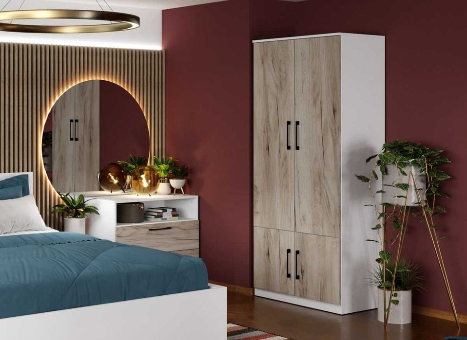Dulap Relax Alb / Stejar k02 – C82/04