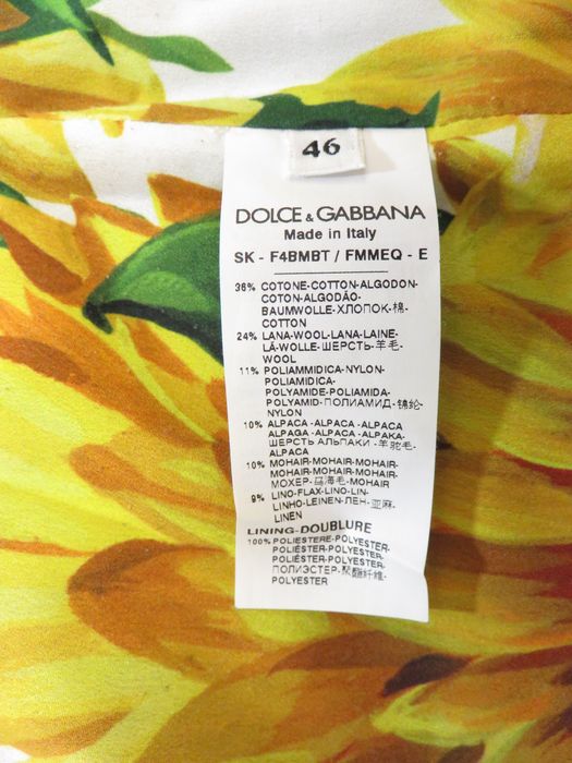 Вълнена пола Dolce&Gabbana, миди дължина, L