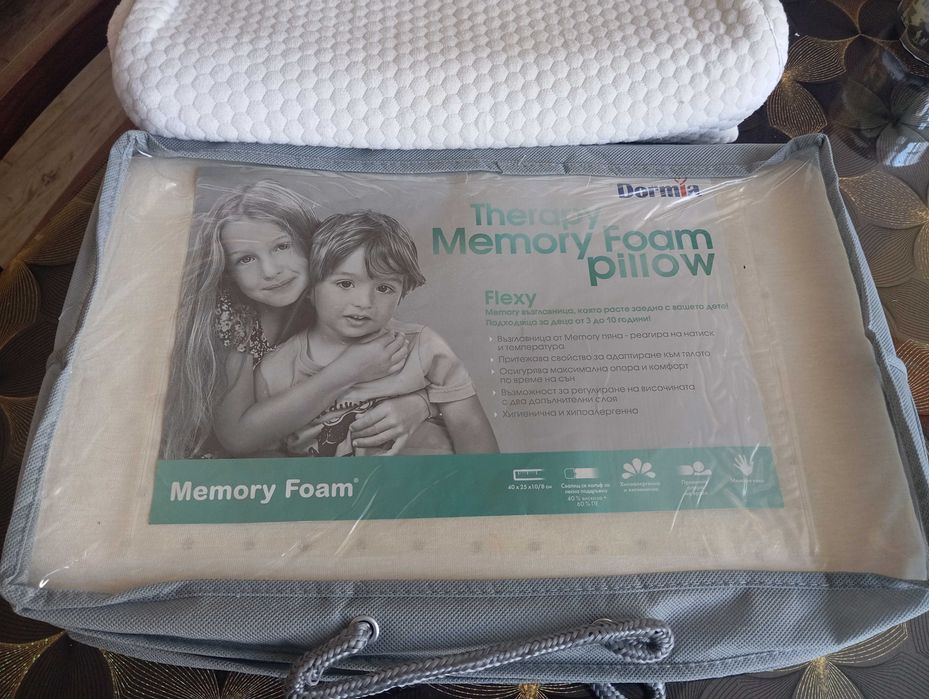 Детска възглавница с мемори пяна Flex / Dormia