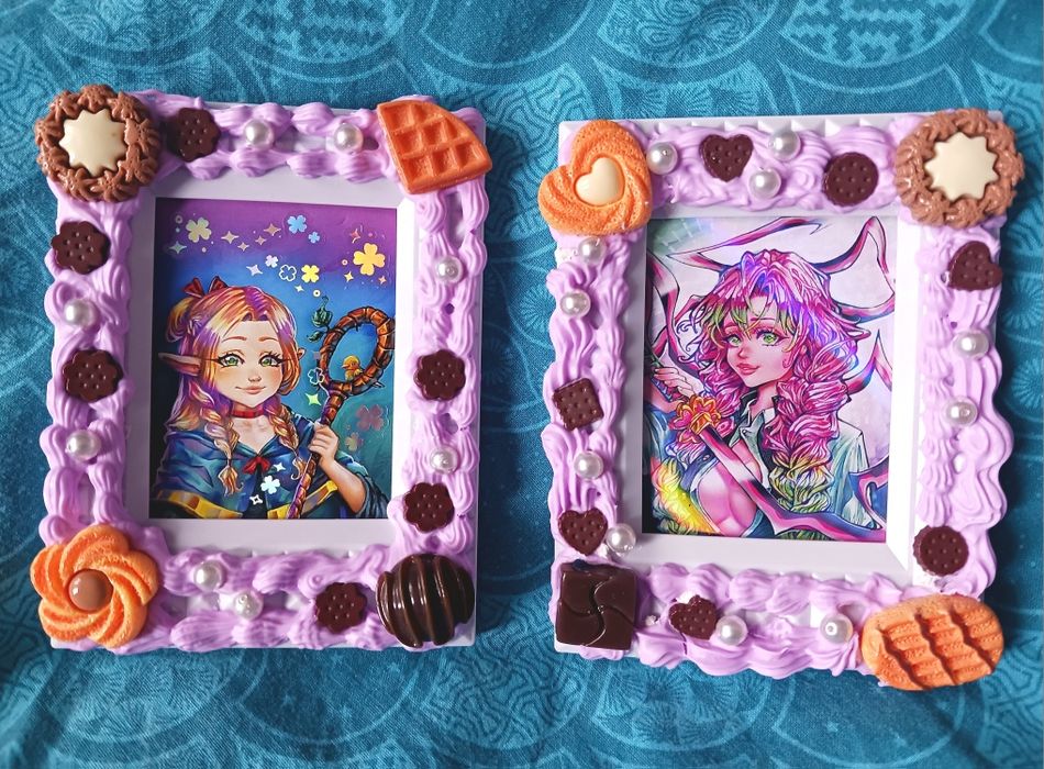 Mitsuri Demon Slyer art si rama lucrata manual hand-made manga anime