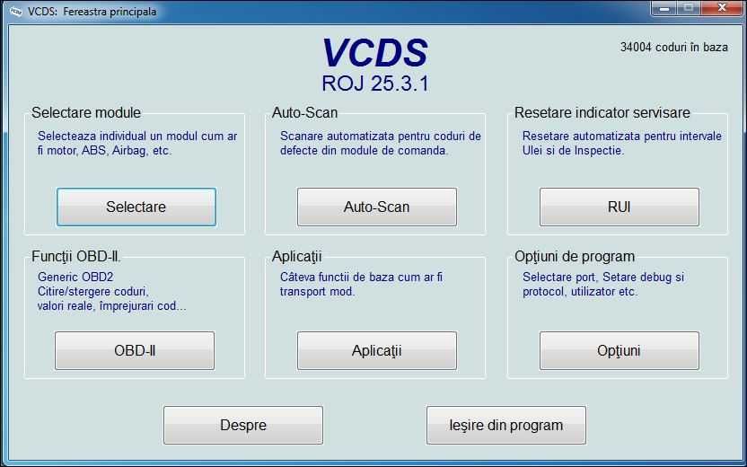 Tester Auto VCDS 25.32 Romana Engleza VAG COM Tester Diagnoza (REWORK)