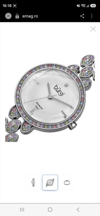 Ceas Bürgi - 120 cristale si 1 diamant