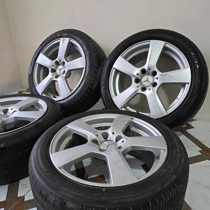 R18 5x112 saka diskalar balonlari bilan 215/50- 4 dona (b/u)