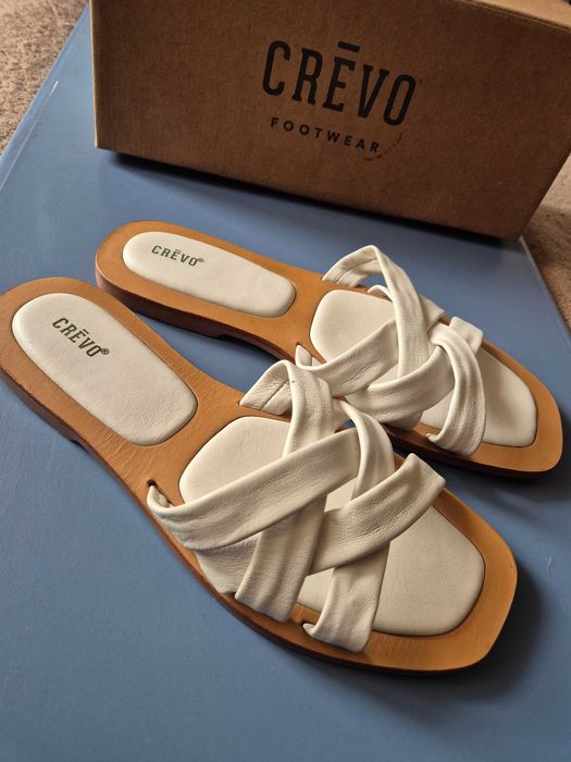 Sandale tip șlapi (slide) Crevo Busy, pentru dama, piele naturala, 41