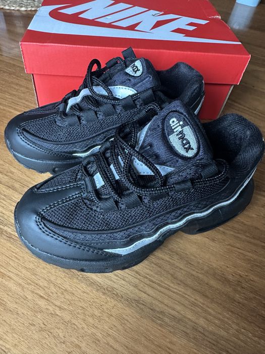 NIKE Air max 95 детски маратонки черно/ металик