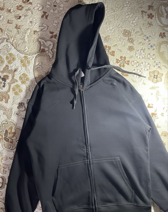 Скидкааа Черные зип худи унисекс