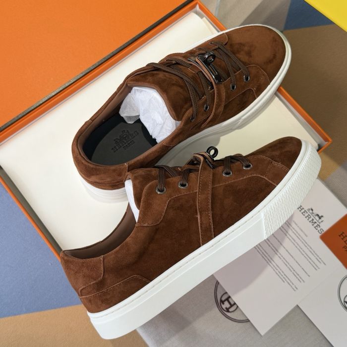 Adidasi Hermes Day Brown Originali  ! Premium Luxury -Piele intoarsa naturala 100% -Colectia noua !