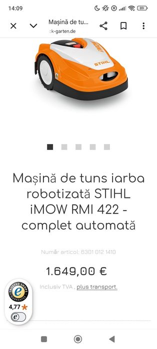 Robot gazon sthil nou