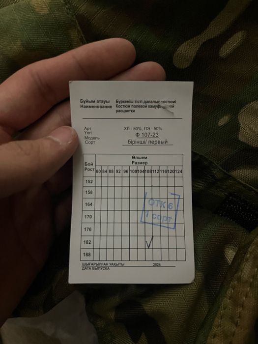 Полевая форма, мултикам