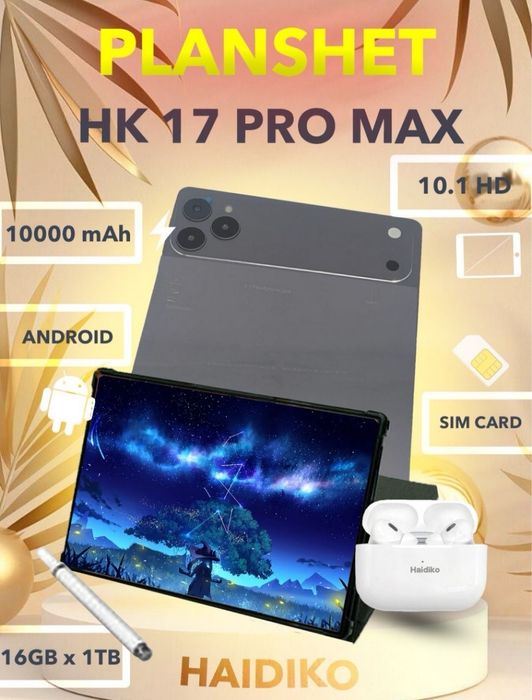 haidiko planshet 17pro max zori