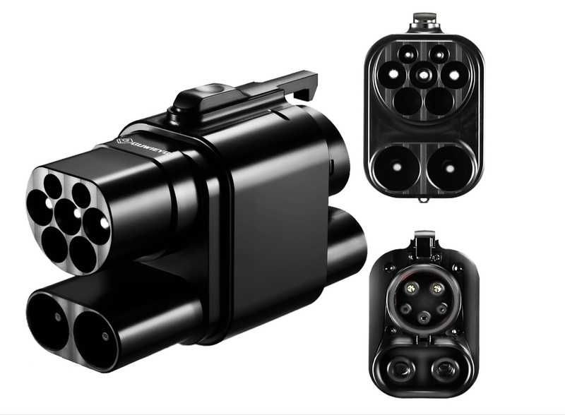 Адаптер за бързо зареждане CCS2 към CCS1 AC + DC