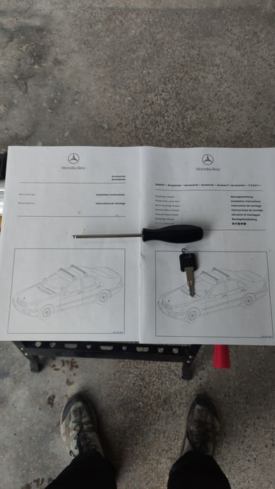 Mercedes w220 Багажник за покрив (напречни греди, релси, рейлинг)