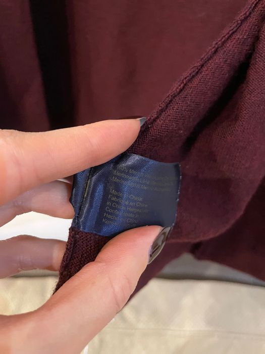 Cardigan dama Brooks Brothers 100% lână merino, M
