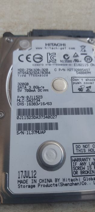 HDD 2.5 320GB жёсткий диск