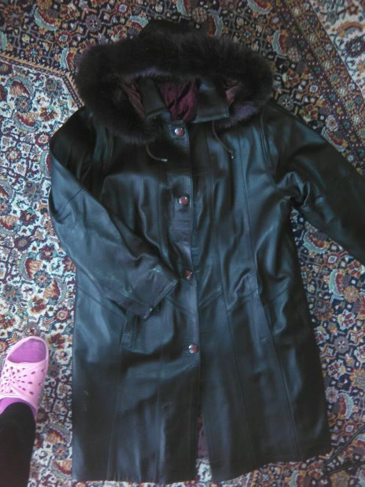 Кожено палто