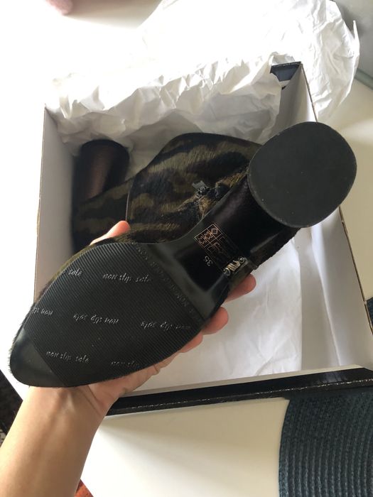 Botine piele naturala/par natural de ponei