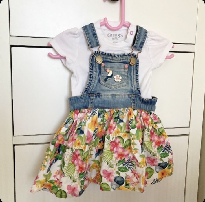 Боди Guess 0-3/  рокля Майорал 0-6