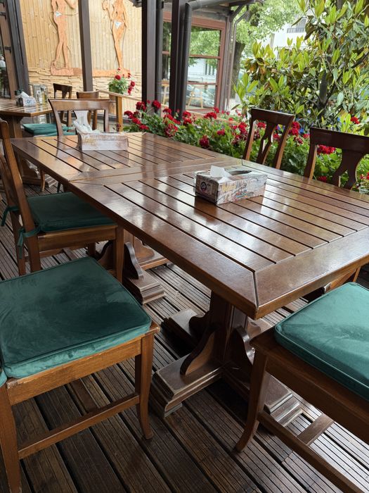 Mese din lemn de fag(mobilier restaurant, terasa)