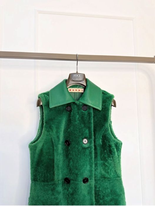 Двубортная безрукавка Marni марни