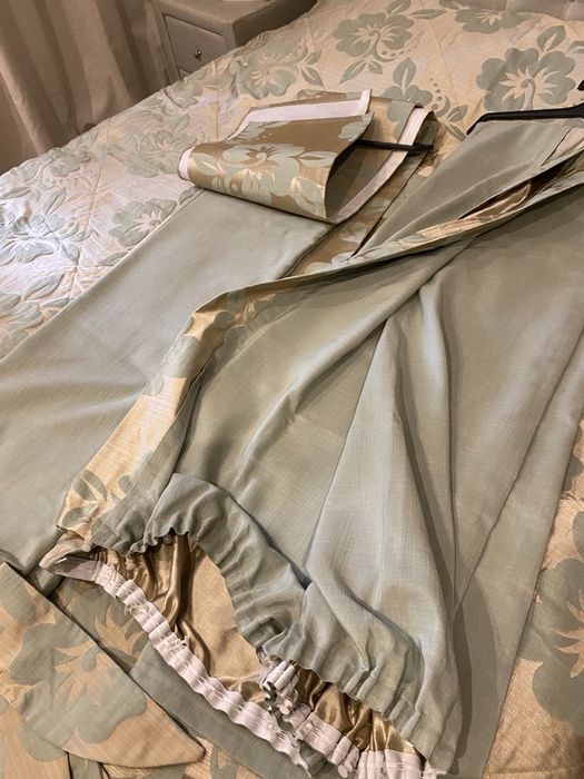 Покрывало и шторы в спальню