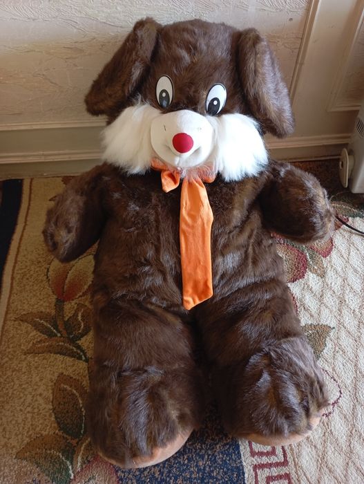 Мишка бархатная  мягкая большая