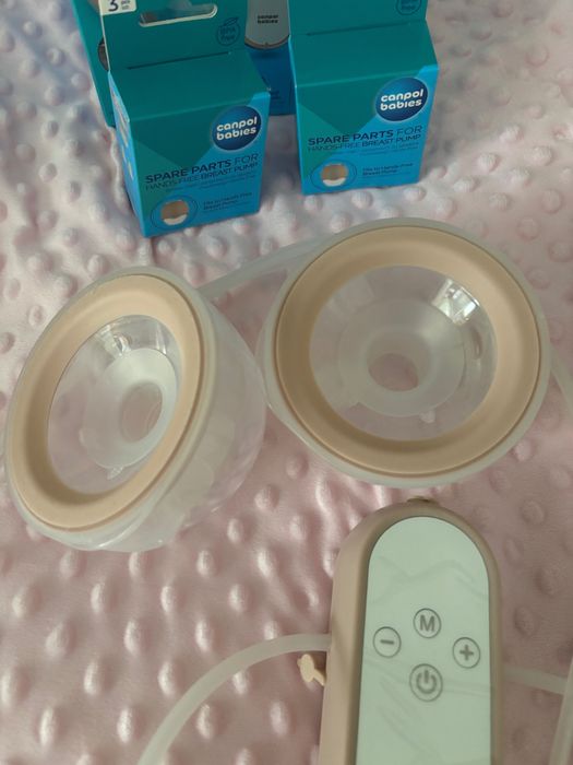 Hands-free помпа за кърма Canpol + 2 бр. комплект с резервни части