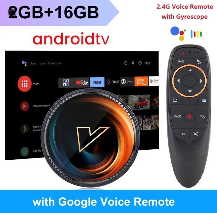 Smart ТV stick/box АndroidТV 2/8-16Gb