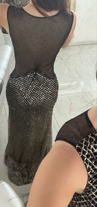 Rochie de seara cu perle dantela S