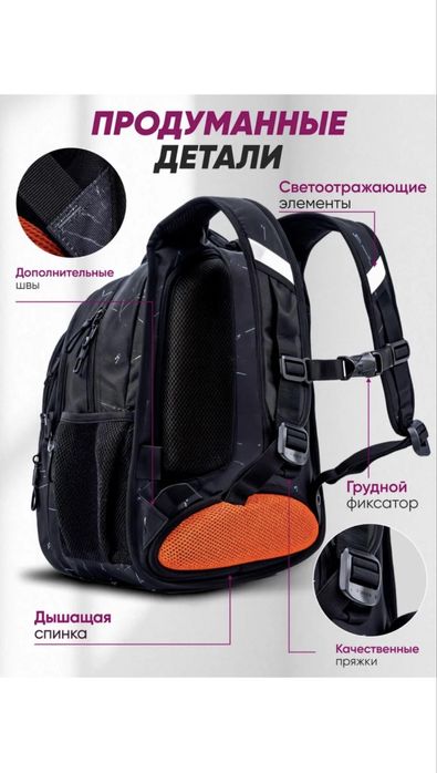 Новый школьный рюкзак для девочки