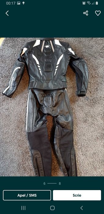 Costum moto ceaca + pantaloni cu protectii