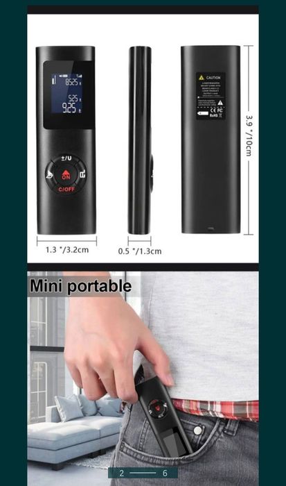 Дальномер лазерный метр рулетка лазер измеритель дальнометр лазерная