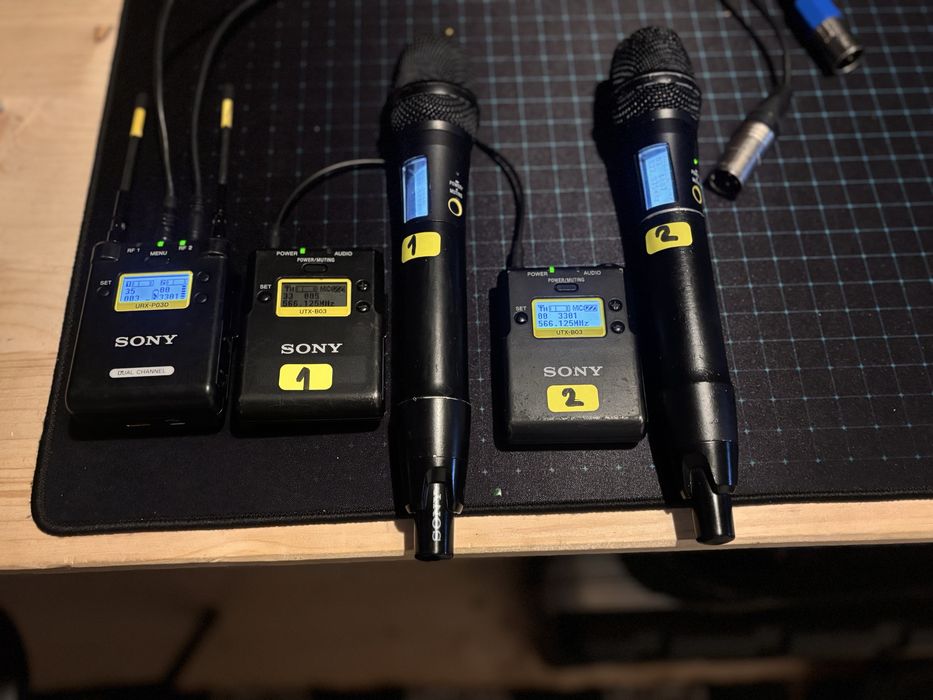 Sony URX-P03D Dual – Sistem Wireless Profesional 2 Lavaliere + 2 TX + Receiver