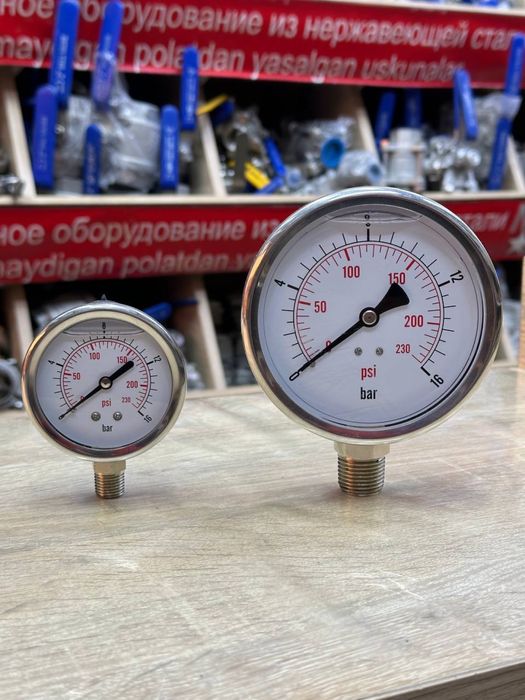 Манометр ассортимент ЕКМ 0.6Мпа   1.Мпа   1.6. Мпа