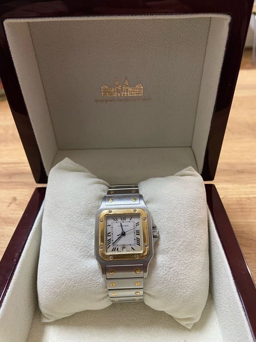 Cartier Santos Gablee  18k gold Original