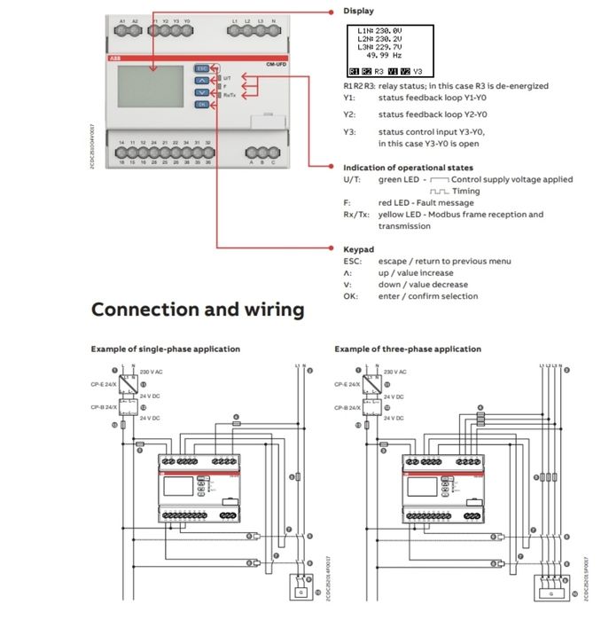 Releu anti-insularizare ABB CM-UFD.M31 nou 1SVR560730R3401