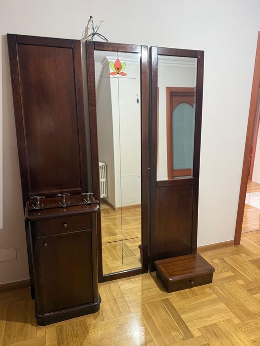 Set cuier + oglinzi pentru intrare “LEMN MASIV”